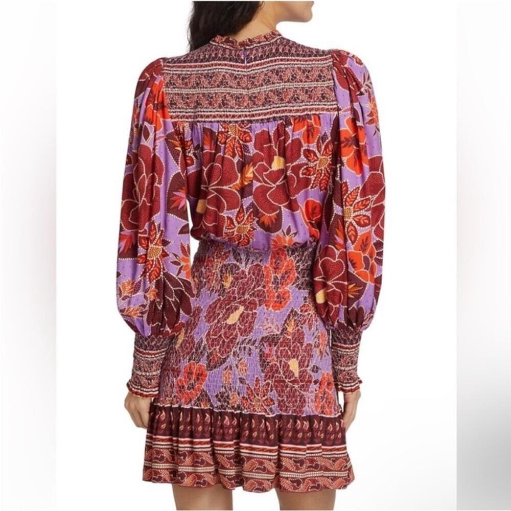 Farm Rio Sweet Floral Long Sleeve Minidress XL - Picture 6 of 8